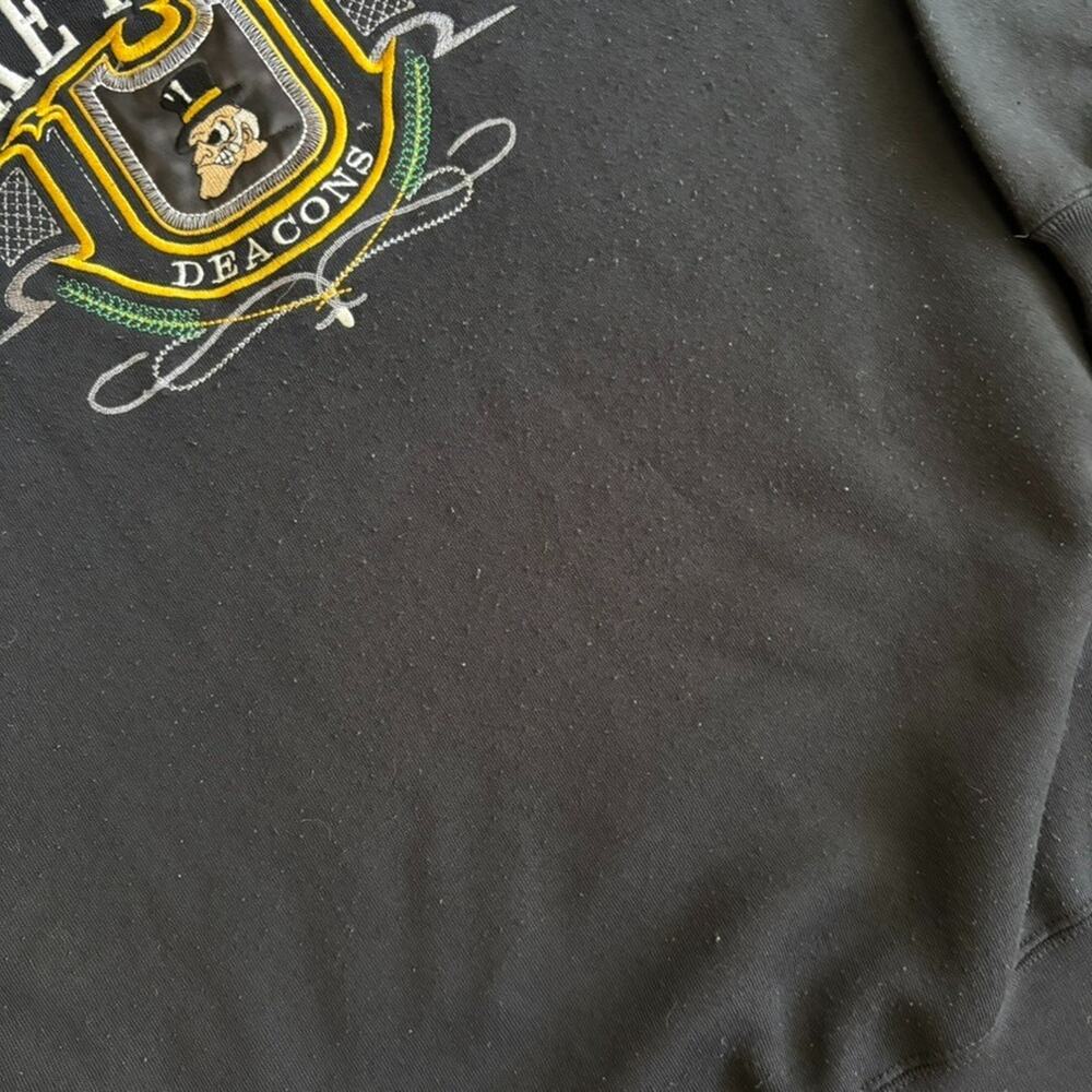 Vintage Wake Forest University Crewneck Sweatshirt Men's Size 2XL 1990s WFU - Picture 6 of 8
